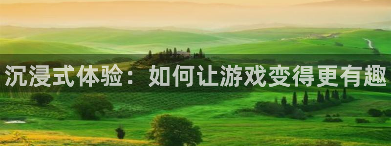 高德娱乐：沉浸式体验：如何让游戏变得更有趣